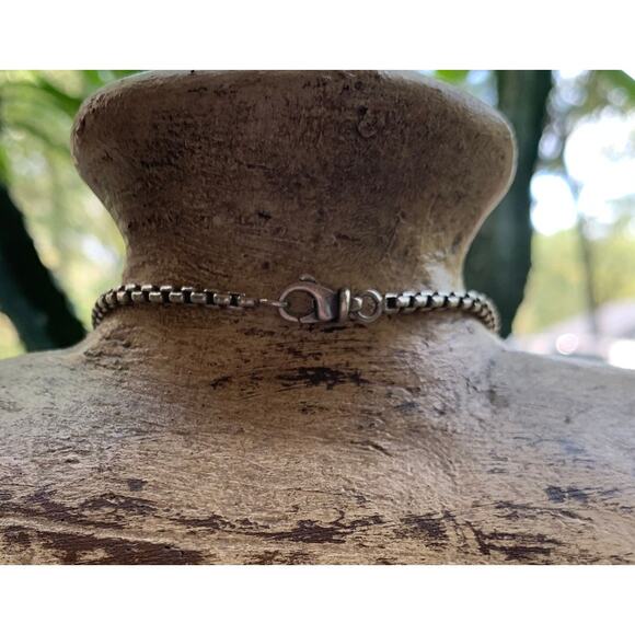 David Yurman Sterling Silver, 18K Gold and Diamond Necklace - Picture 6 of 7